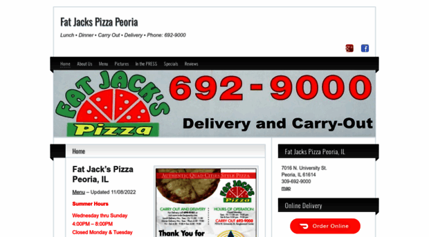 fatjackspizzapeoria.com