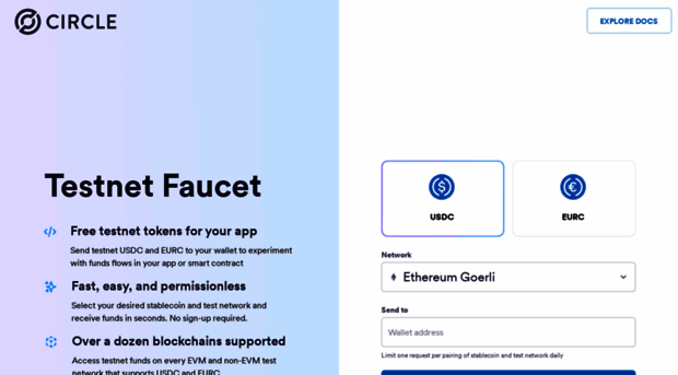 faucet.circle.com