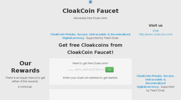 faucet.cloakcoin.com