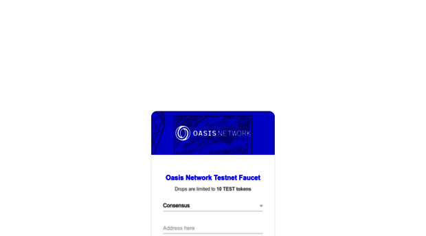 faucet.testnet.oasis.dev