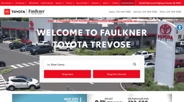 faulknertoyotatrevose.com