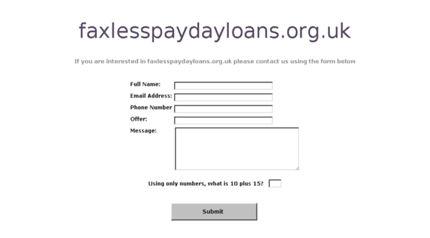 faxlesspaydayloans.org.uk