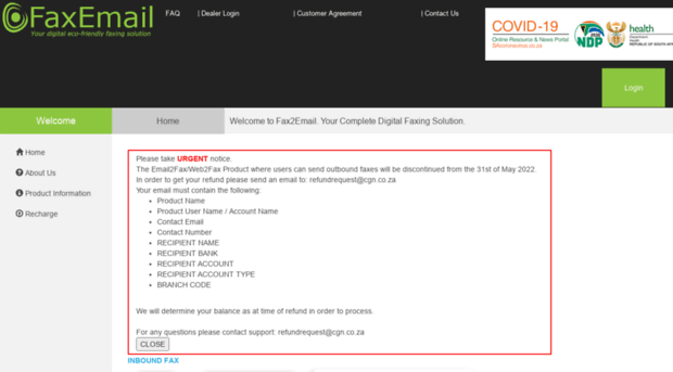 faxuserlogin.co.za