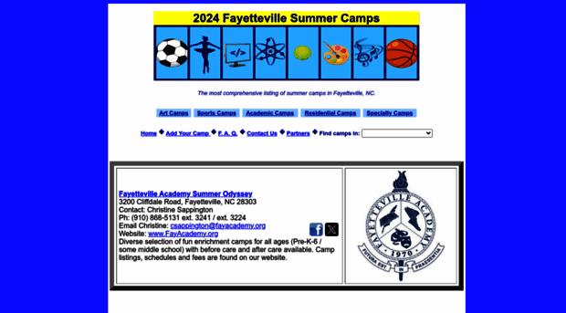 fayettevillesummercamps.com