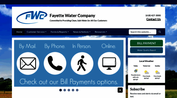 fayettewatercompany.com