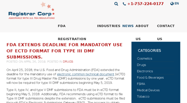 fda-news.registrarcorp.com