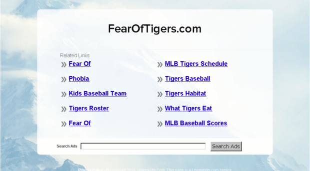 fearoftigers.com