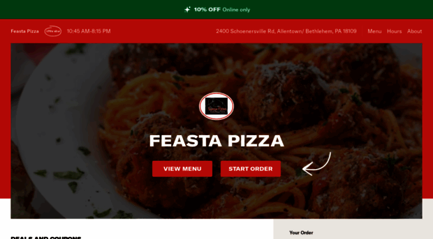 feastaitalianamenu.com