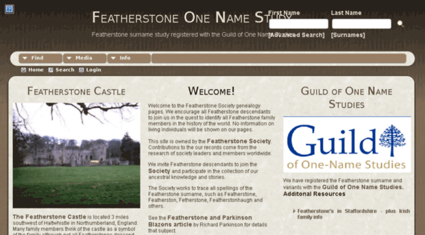 featherstone.one-name.net