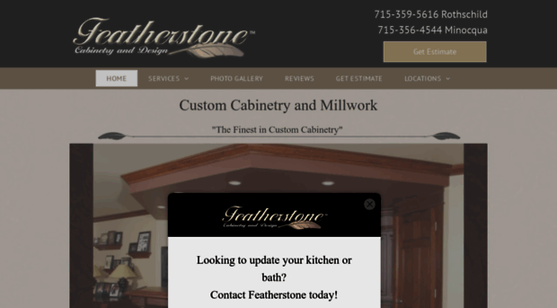 featherstonecabinetry.com