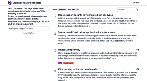 feature-request.scaleway.com