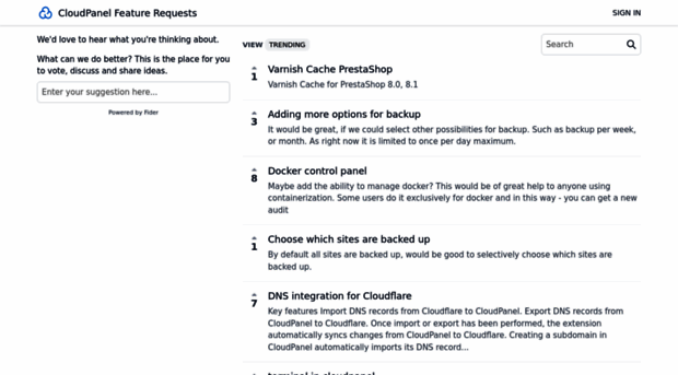 feature-requests.cloudpanel.io