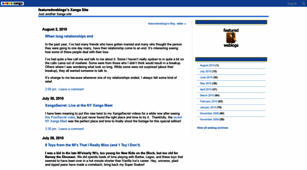 featuredweblogs.xanga.com
