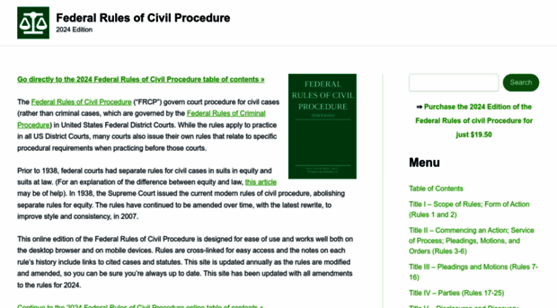 federalrulesofcivilprocedure.org