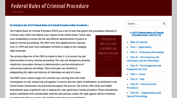 federalrulesofcriminalprocedure.org