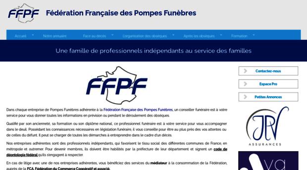 federationpompesfunebres.com