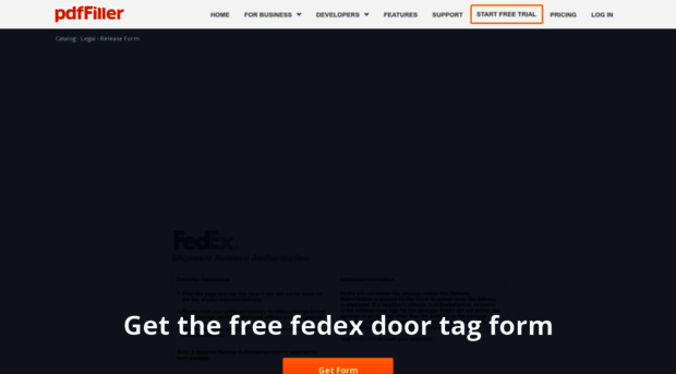 fedex-release-form.pdffiller.com