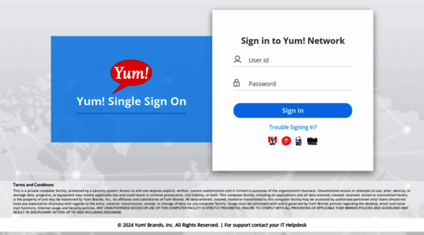 Fedsso yum Yum Brands Employee Login Fedsso Yum
