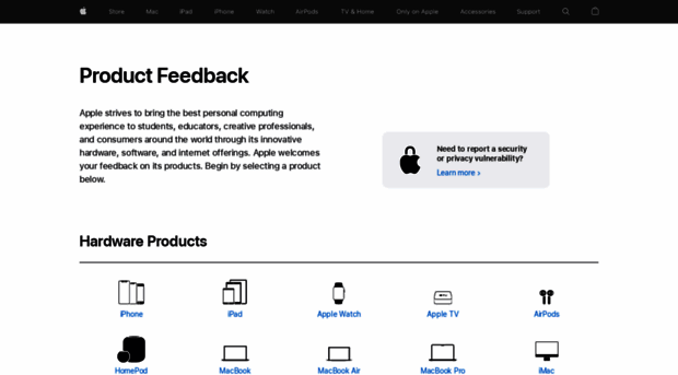 feedback.apple.com