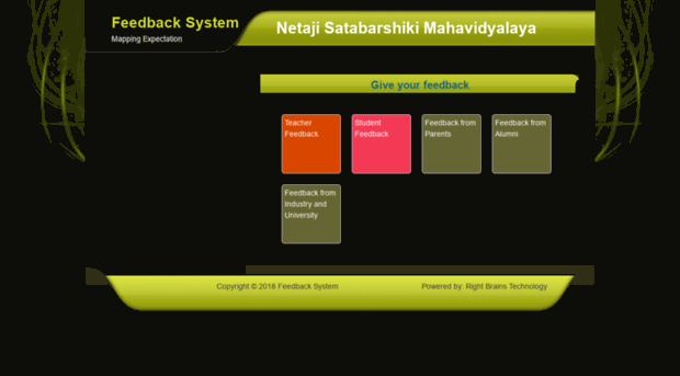 feedback.nsbm.in