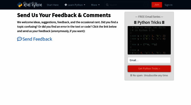 feedback.realpython.com