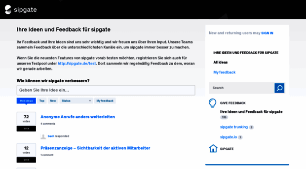 feedback.sipgate.de