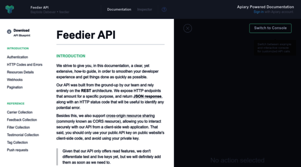 feedier.docs.apiary.io