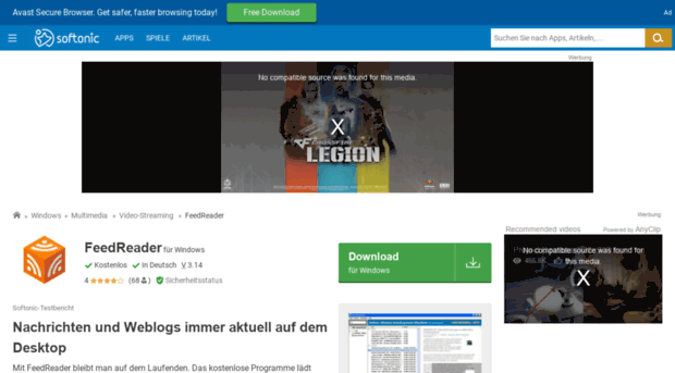 feedreader.softonic.de