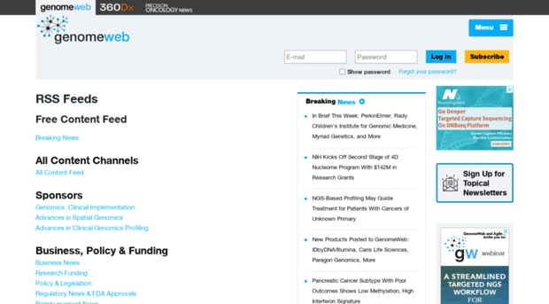 feeds.genomeweb.com