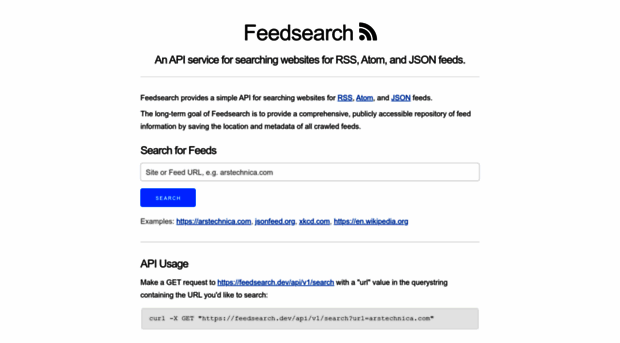 feedsearch.dev