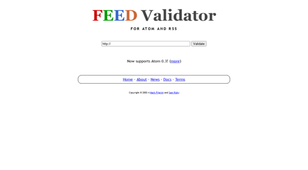 feedvalidator.sourceforge.net