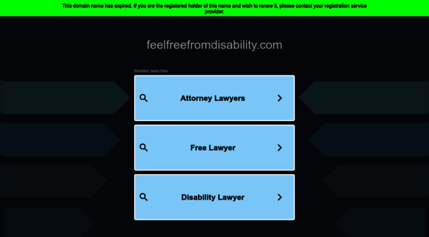 feelfreefromdisability.com