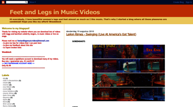 feetandlegsmusicvideos.blogspot.com