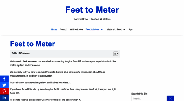 feettometer.com