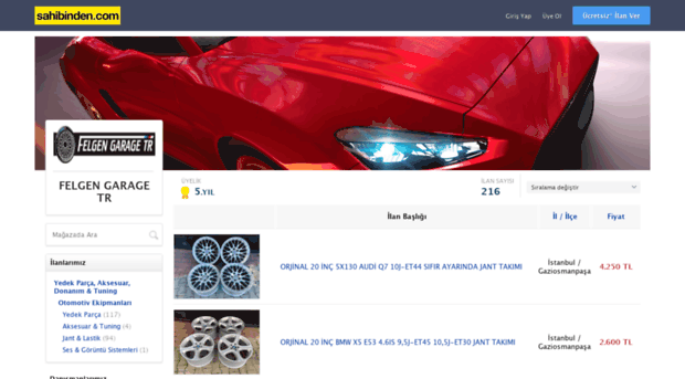 felgengaragetr.sahibinden.com