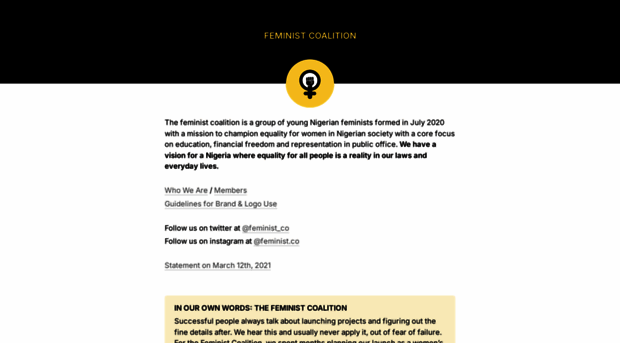 feministcoalition2020.com