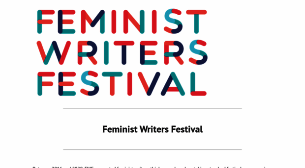 feministwritersfestival.com