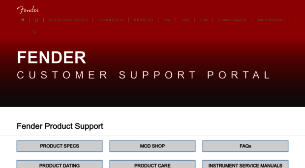 fendercustomersupport.microsoftcrmportals.com