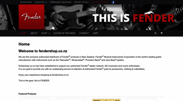 fendershop.co.nz