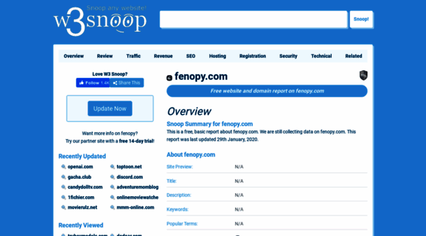 fenopy.com.w3snoop.com