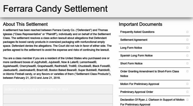 ferraracandysettlement.com