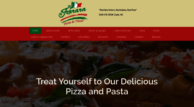 ferrarapizzaandpasta.com