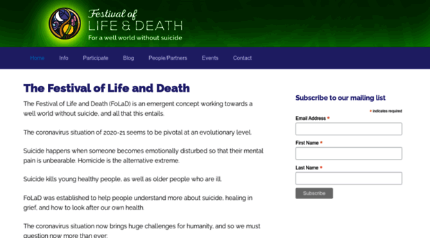 festivaloflifeanddeath.org