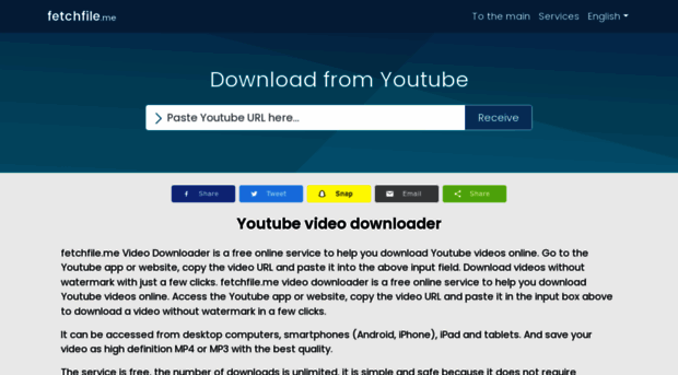 fetchfile.me - Online downloader and video co... - Fetch File