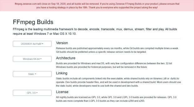 ffmpeg.zeranoe.com
