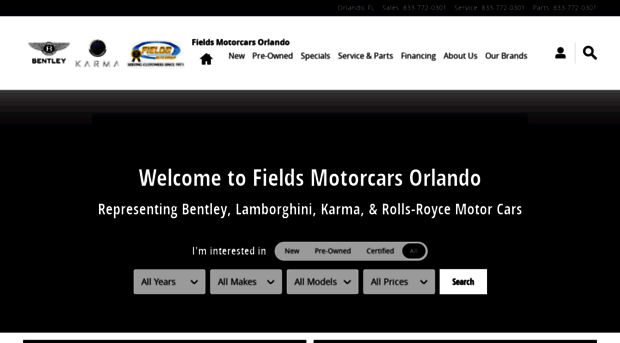 fieldsmotorcarsorlando.com