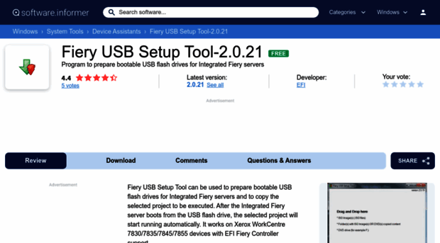 fiery-usb-setup-tool-2-0-21.software.informer.com