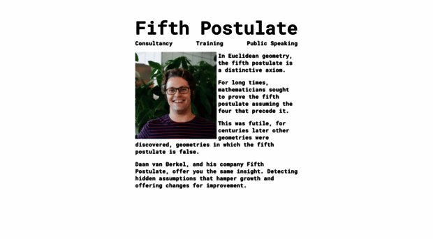 fifth-postulate.nl