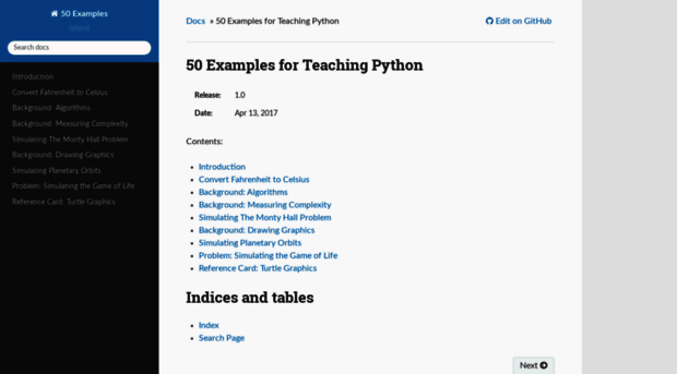 fiftyexamples.readthedocs.org