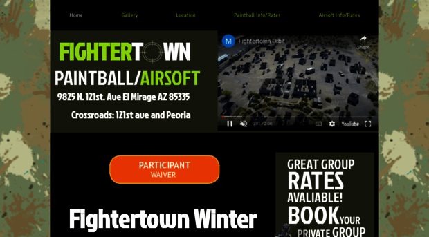 fightertownpaintballpark.com